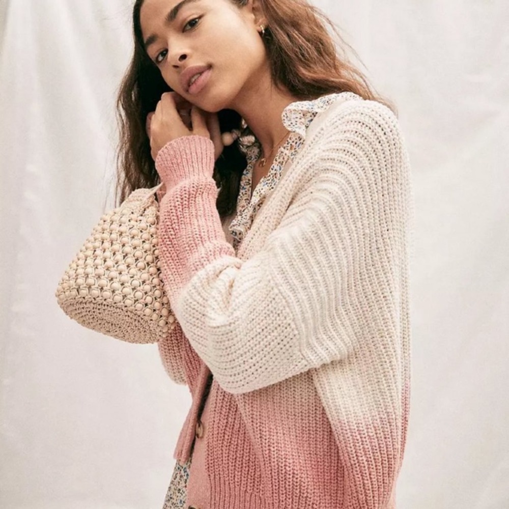 Madewell Dip-Dye Courtland Cardigan Sweater - Picture 4 of 5